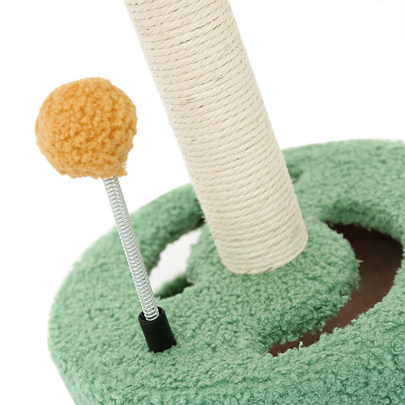 Multi-Functional Cat Climbing Toy with Scratching Post