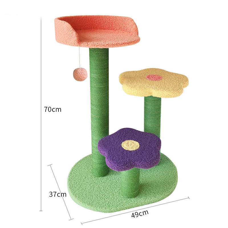 Cat Tower Scratch Board Wear-resistant Climbing Tree