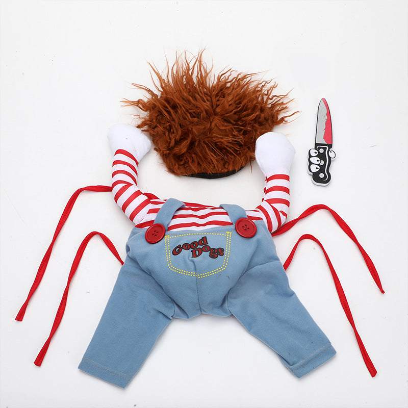 Red Hair Halloween Pet Dog Costume