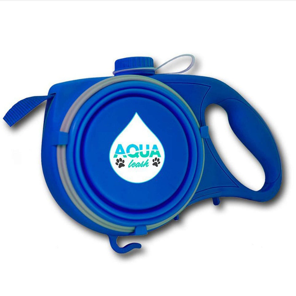 Retractable Dog Leash with Foldable Bowl