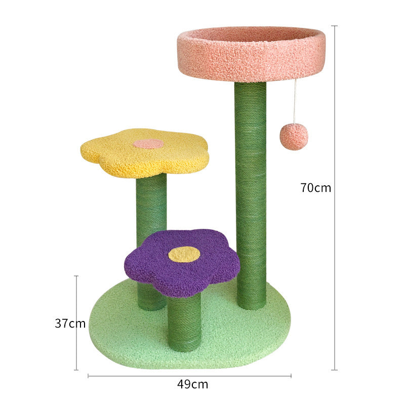 Cat Tower Scratch Board Wear-resistant Climbing Tree