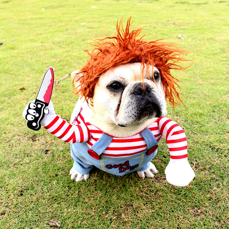 Red Hair Halloween Pet Dog Costume