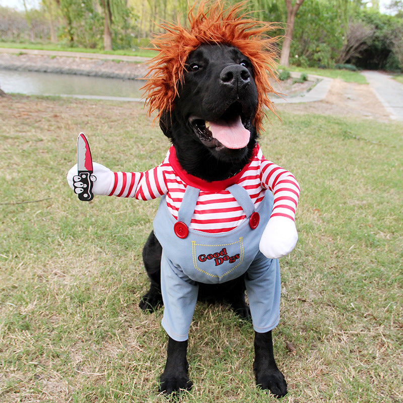Red Hair Halloween Pet Dog Costume