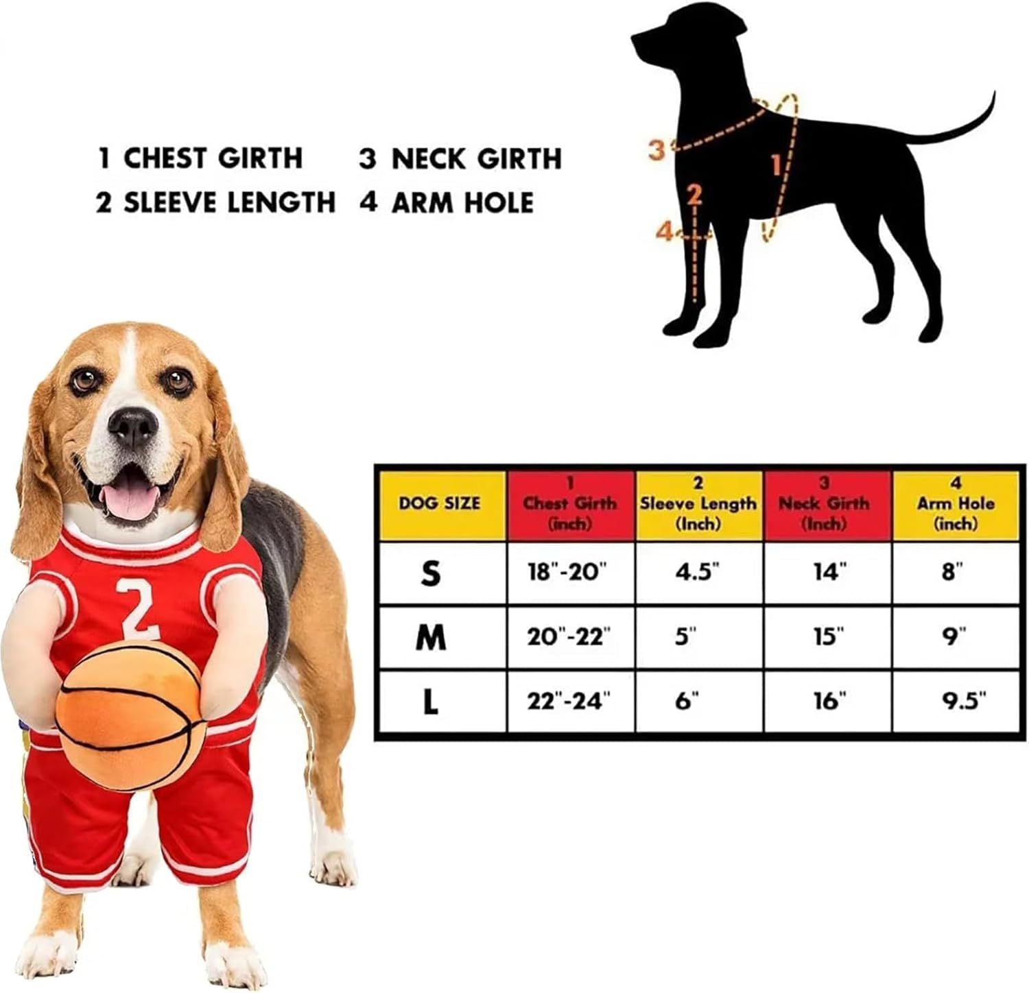 Dog Basketball Player Costume