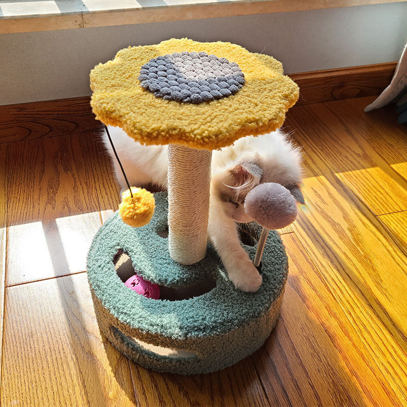 Multi-Functional Cat Climbing Toy with Scratching Post