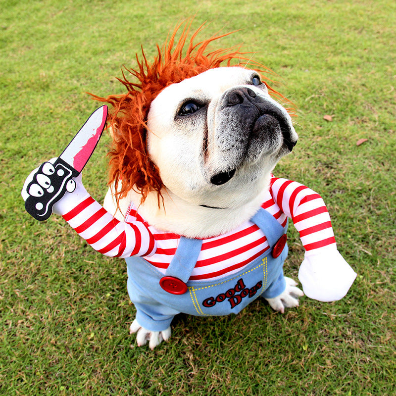 Red Hair Halloween Pet Dog Costume