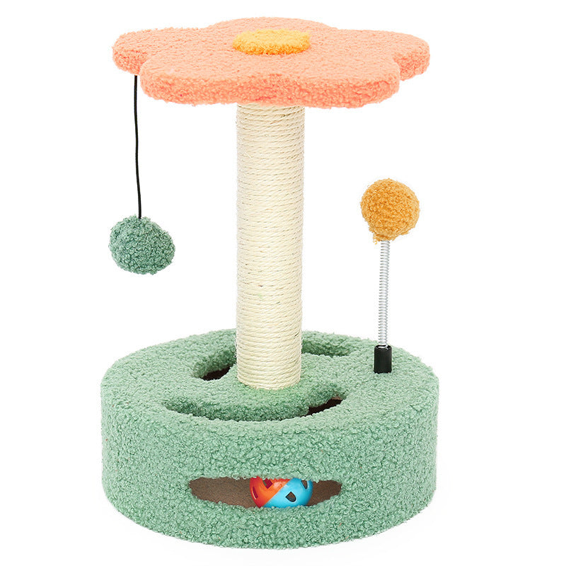 Multi-Functional Cat Climbing Toy with Scratching Post