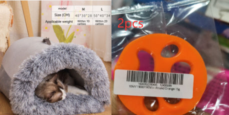 Portable Pet Nest Portable Autumn And Winter Warm Dog Nest Moisture-proof Long Fur